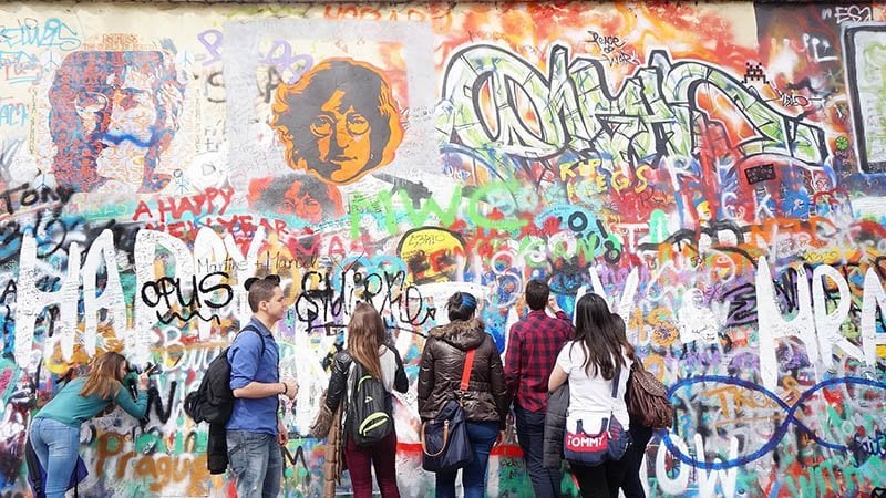 best things to do in prague Lennon Wall
