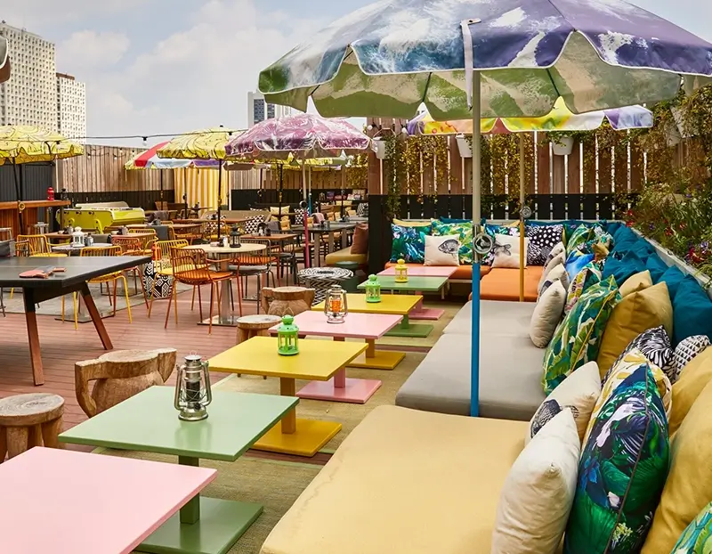 Best Rooftop Bars in Paris - Mama Shelter Rooftop Bar Paris