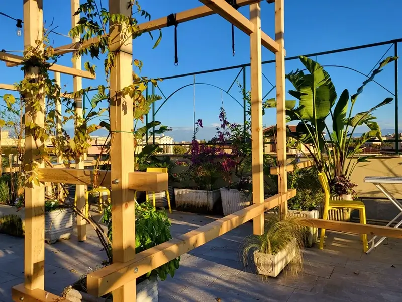 Rome Hostels - Ostello Bello Roma Colosseo Outdoor Garden
