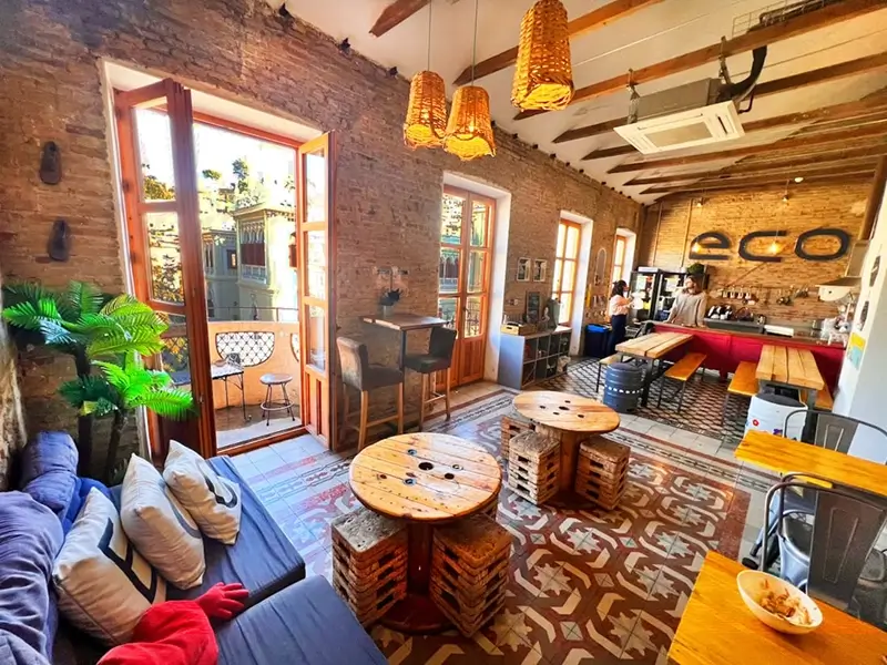 Best Hostels in Granada Spain - ECO Hostel Granada Spain Common Area