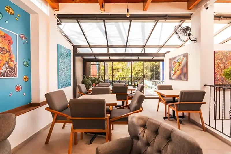 Best Hostels in Mexico City - Hostal Juarez Common Area