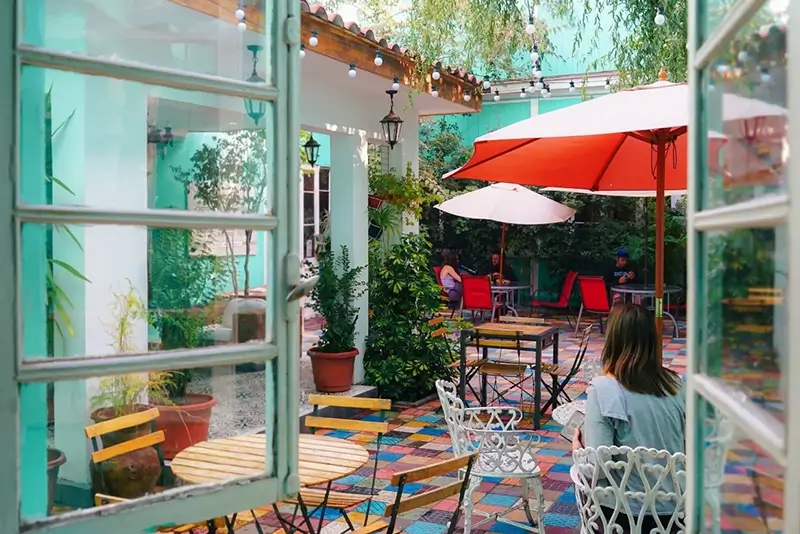 Best Hostels in Santiago - Hostal Providencia Outdoor Terrace