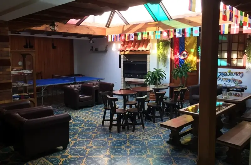 Best Hostels in Bogota - The Cranky Croc Hostel Common Area