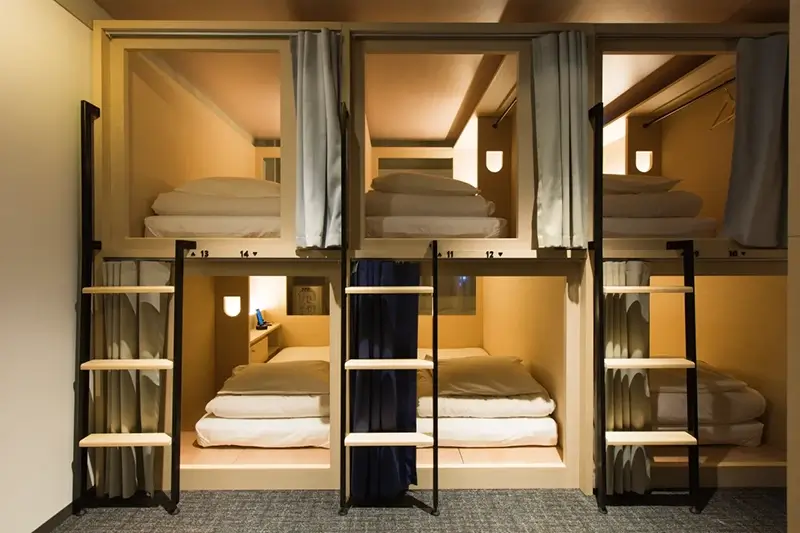 Best Hostels in Tokyo - Unplan Shinjuku Dorm Room