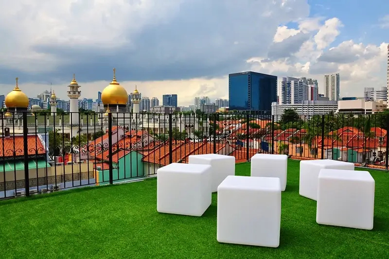 Singapore Hostels - Beary Best Kampong Glam Rooftop Terrace