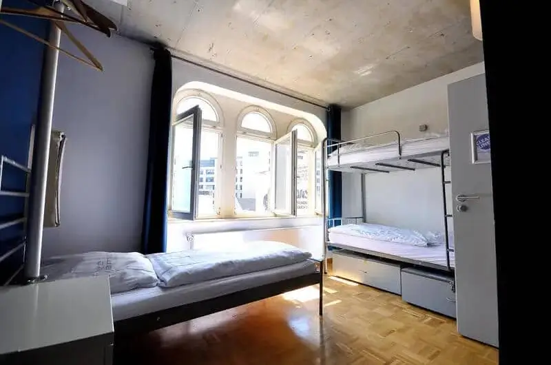 Best Hostels in Germany - Five Elements Hostel Frankfurt Dorm Room
