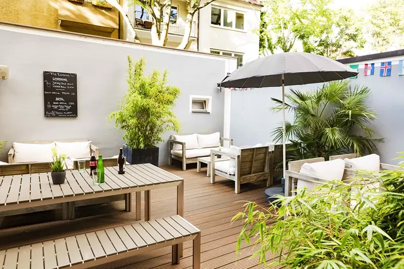 German Hostels - Five Reasons Hostel Outdoor Terrace