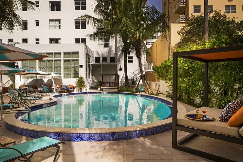 Best Hostels in Miami - Generator Miami Pool Area