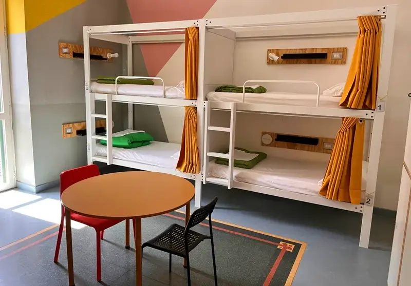 Best Hostels in Naples - La Controra Hostel Naples Dorm Room