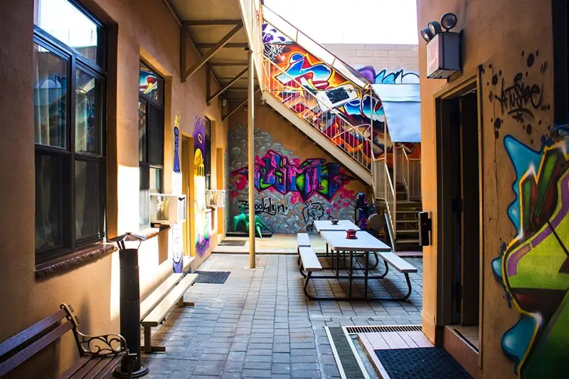 Best Hostels in New York - NY Moore Hostel Outdoor Patio