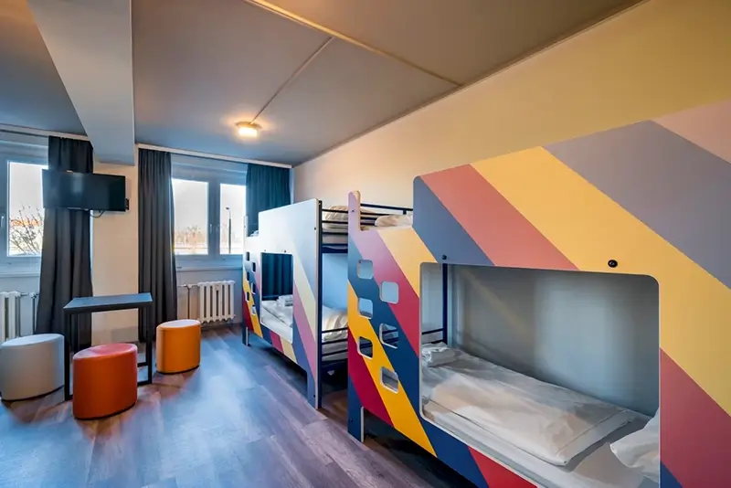 German Hostels - a&o Dresden Hauptbahnhof Dorm Room