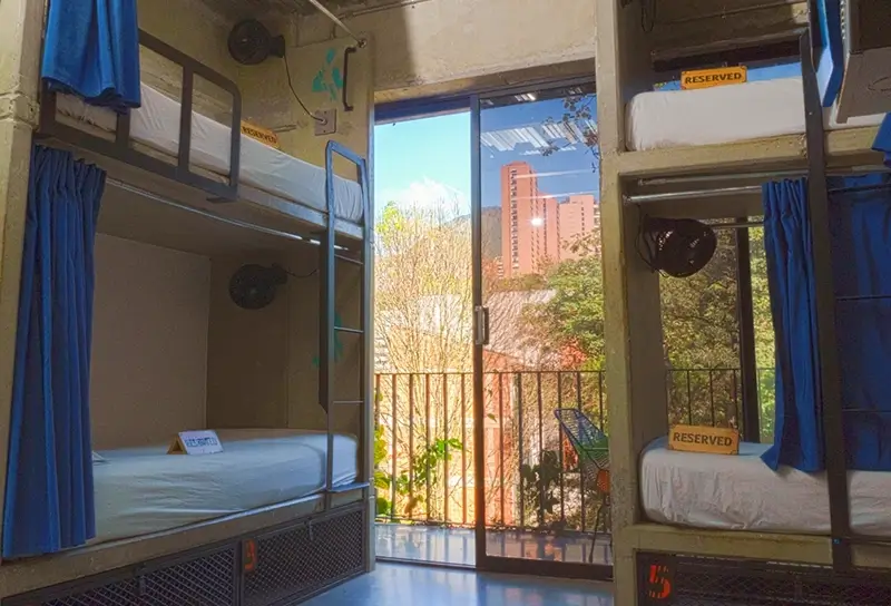 Best Hostels in Medellin - Los Patios Hostel Dorm Room