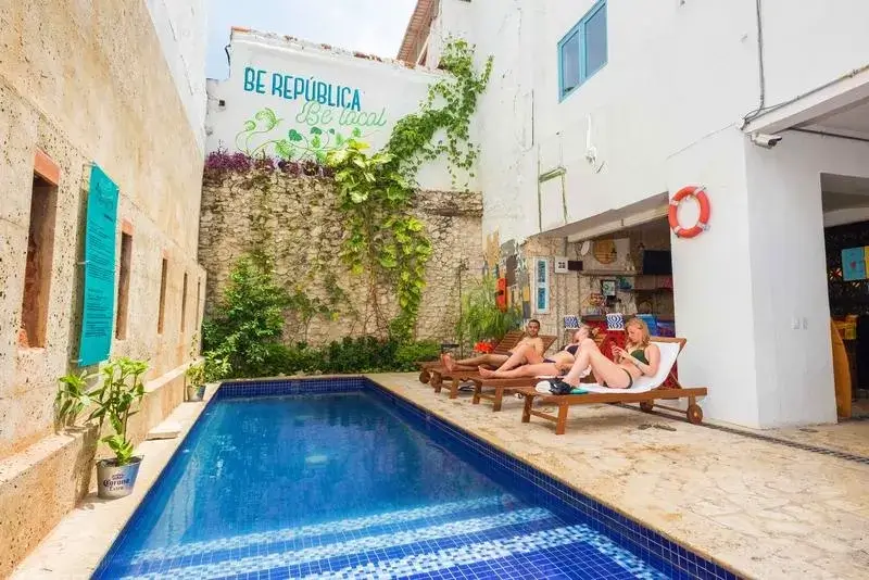 Best Hostels in Cartagena - Republica Hostel Cartagena Pool Area