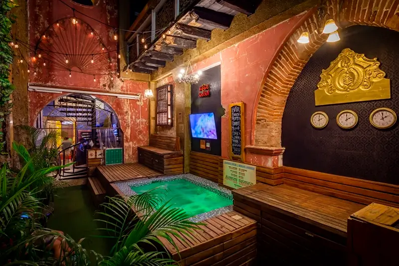 Best Hostels in Cartagena - The Clock Hostel Common Area