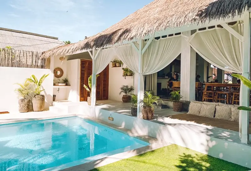 Best Hostels in Ubud - Arya Wellness Pool Area