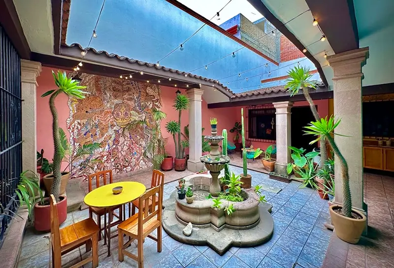 Best Hostels in Oaxaca - Hostal Central Common Area
