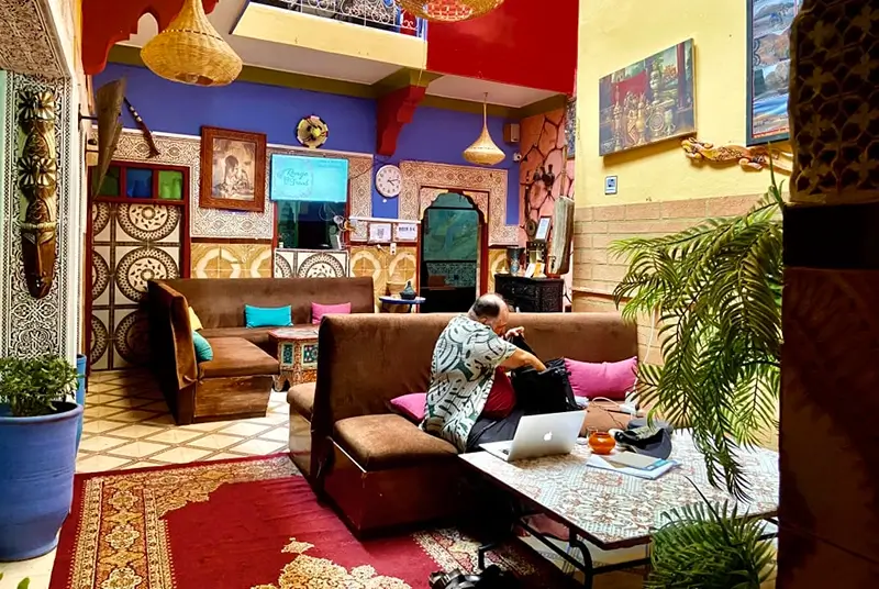Best Hostels in Marrakech - Hostel Riad Marrakech Rouge Common Area