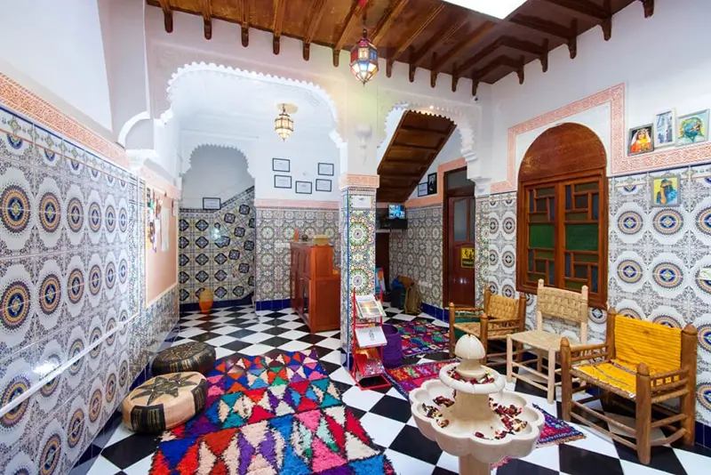 Marrakech Hostels - Mosaic Hostel Marrakech Common Area