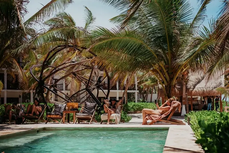Tulum Hostels - Selina Tulum Pool Area