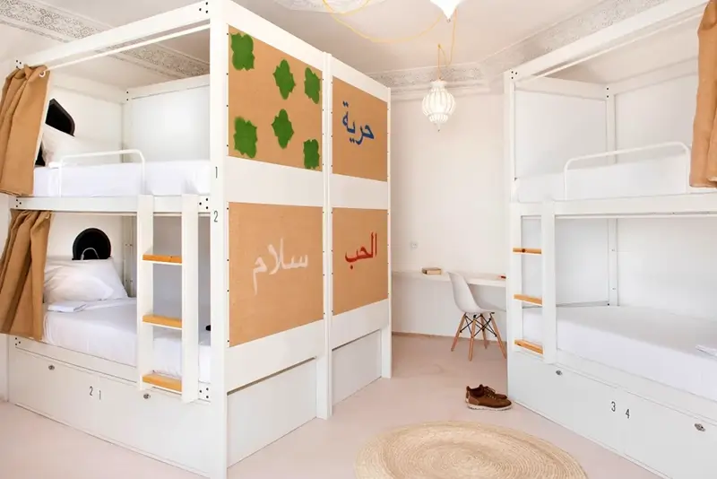 Best Hostels in Marrakech - The Central House Marrakech Medina Dorm Room