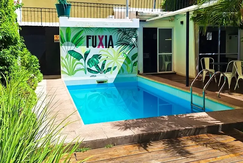Best Hostels in Mendoza - Fuxia Jungle Hostel Pool Area