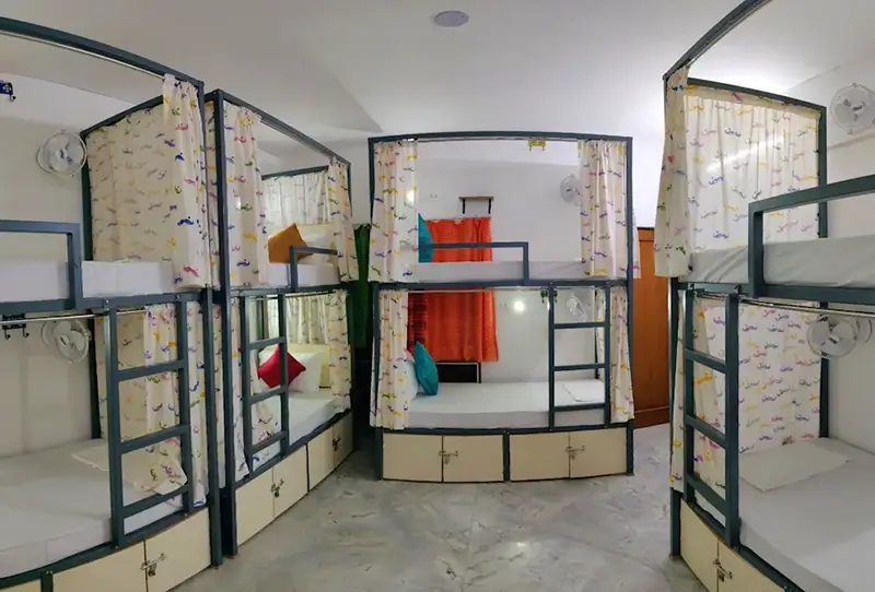 Delhi Hostels - Moustache Delhi Dorm Room