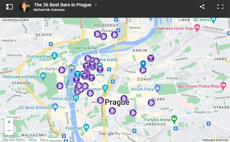 The 36 Best Hostels in Prague Map