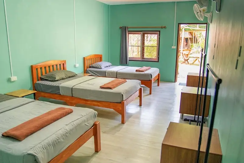 Best Hostels in Pai - Butterfly Hostel Pai 3 Bed Dorm Room