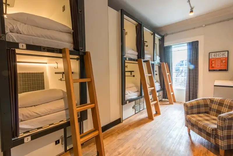 Best Hostels in Europe - Code Pod The Court Dorm Room