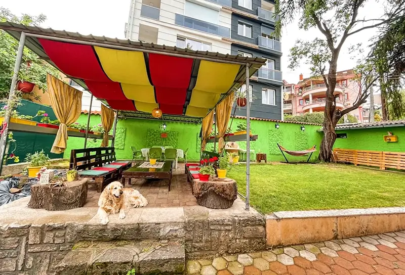 Best Hostels in Skopje - Hi Skopje Hostel Outdoor Terrace