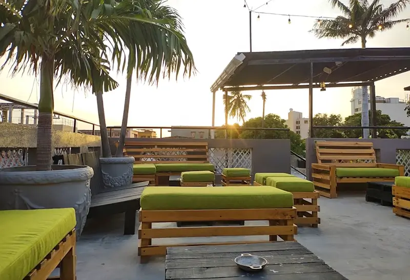Colombia Hostels - Mr Baboon Hostel Outdoor Terrace