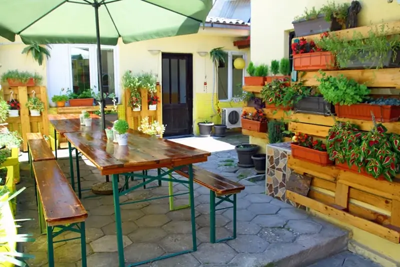 Best Hostels in Skopje - Shanti Hostel Outdoor Terrace