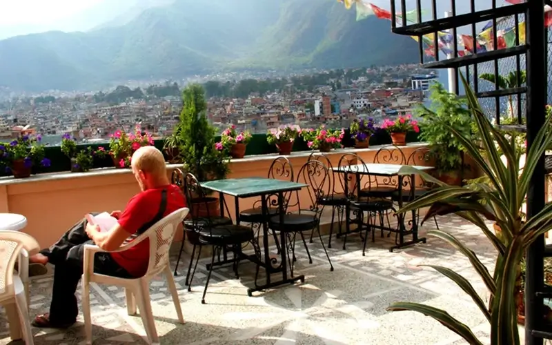 Kathmandu Hostels - Avalon House KTM Outdoor Terrace