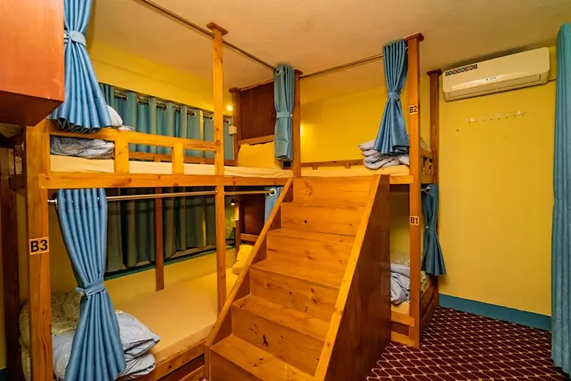 Best Hostels in Kathmandu - Kwabahal Boutique Hostel Dorm Room