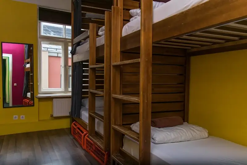 Best Hostels in Riga - The Naughty Squirrel Backpackers Dorm Room