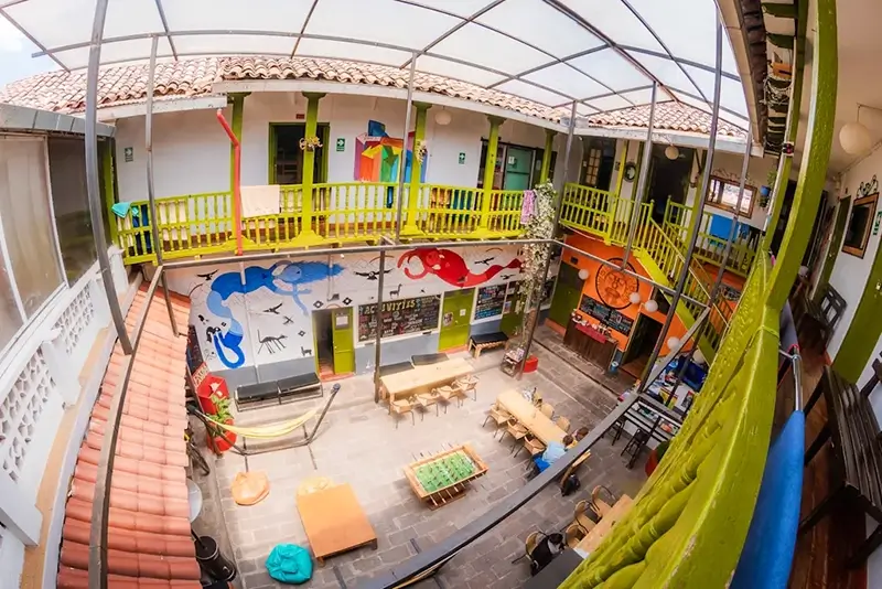 Best Hostels in Cusco Peru - Dragonfly Hostels Cusco Courtyard