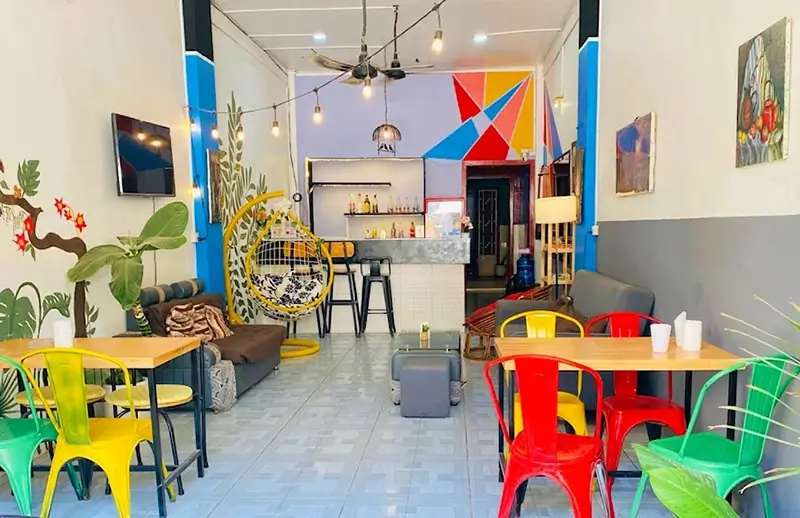 Best Hostels in Battambang - Social Backpacker Hostel Bar Rooftop Lounge