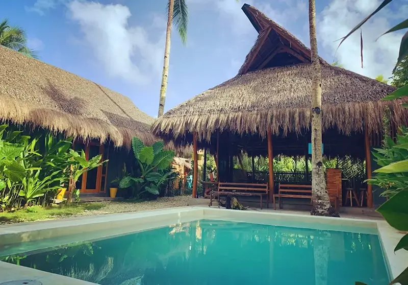 Best Hostels in Siargao - Hiraya Surf Hostel Pool Area