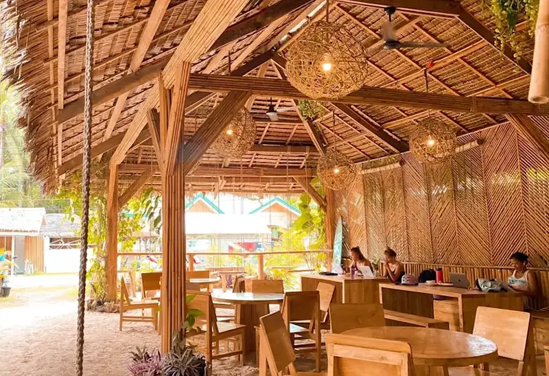 Best Hostels in Siquijor, Philippines - Monkey Business Bungalows Common Area