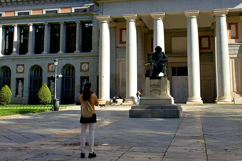 The world famous Prado Museum in located in Huertas.