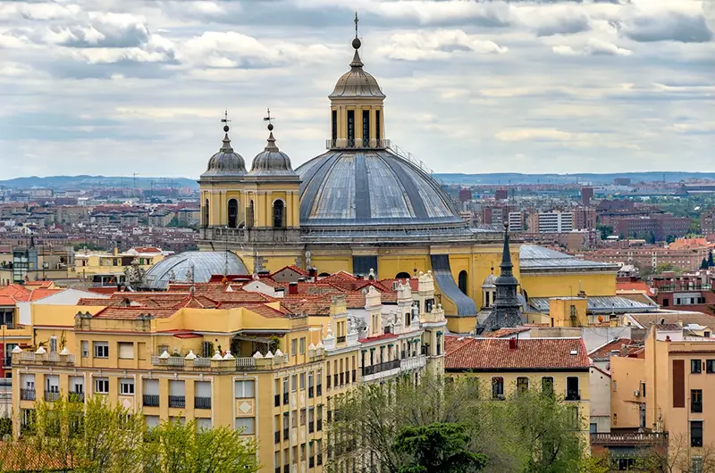 San Francisco el Grande Basilica Dome in La Latina Madrid.