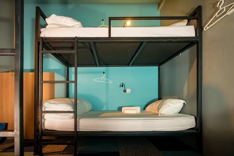 Best Hostels in Kota Kinabalu, Malaysia - Vibrant Hostel Dorm Room