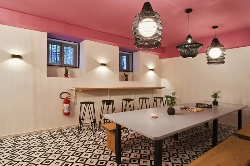 Best Hostels in Athens - When in Athens Hostel Common Area