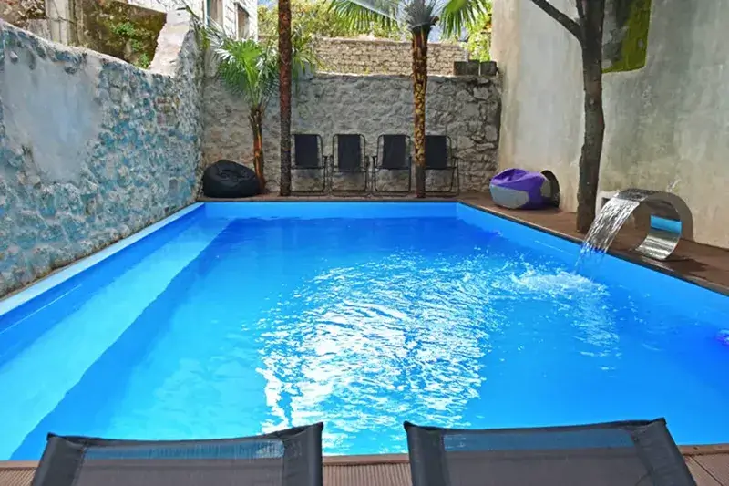Best Hostels in Kotor - Old Town Hostel Pool Area