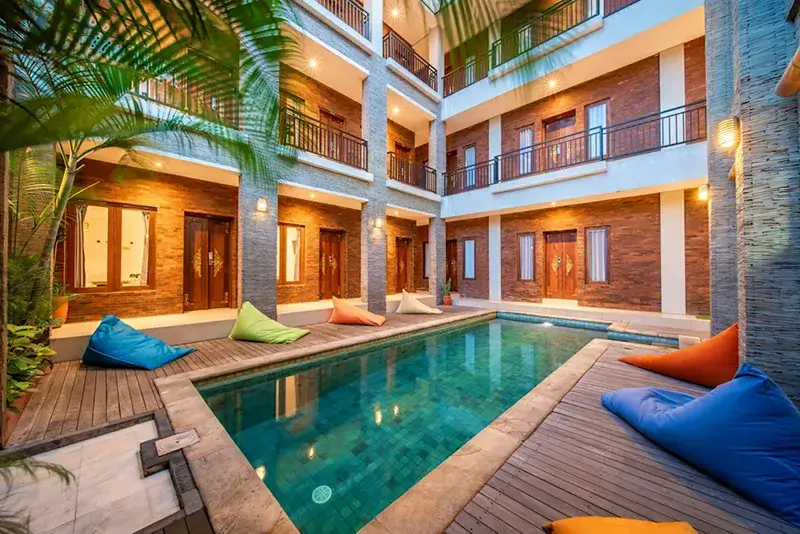 Gelatik Bed and Breakfast Pool Area